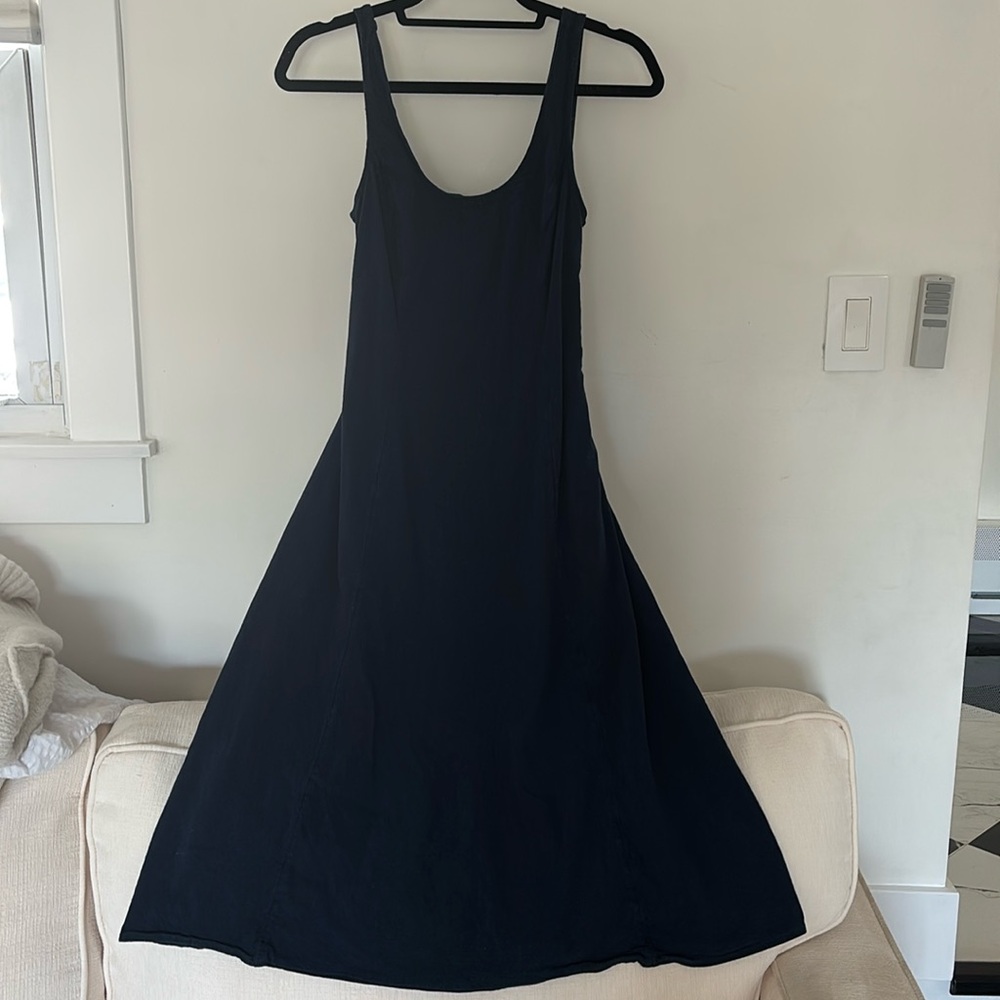 Lauren Conrad Navy Blue Midi Dress